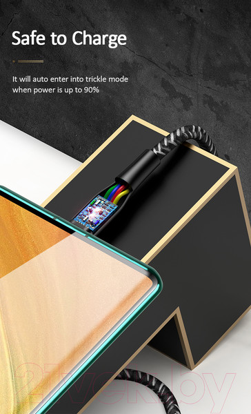 Изображение товара Кабель Usams U41 USB2.0 AM - Type-C / SJ398USB01 (3м, черный)