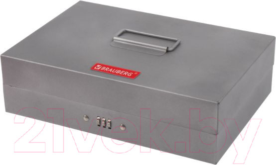 Изображение товара Денежный ящик Brauberg 290457 (темно-серый)