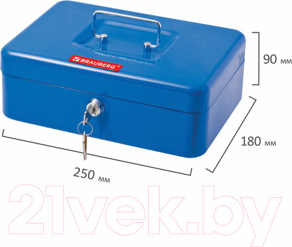 Изображение товара Кэшбокс Brauberg 290335 (синий)