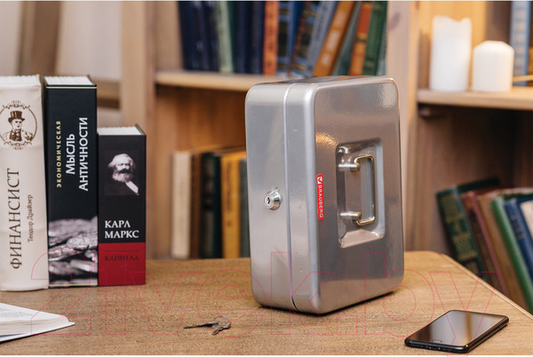 Изображение товара Кэшбокс Brauberg 291059 (серебристый)