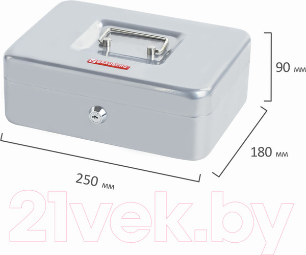 Изображение товара Кэшбокс Brauberg 291059 (серебристый)