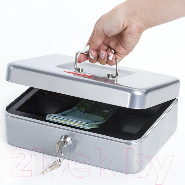 Изображение товара Кэшбокс Brauberg 291059 (серебристый)