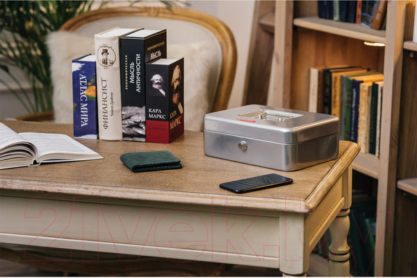 Изображение товара Кэшбокс Brauberg 291059 (серебристый)