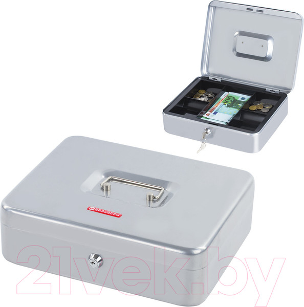 Изображение товара Кэшбокс Brauberg 291060 (серебристый)