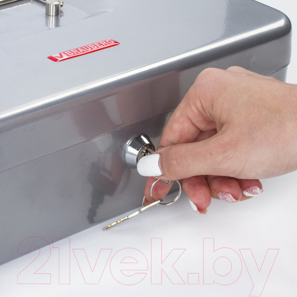 Изображение товара Кэшбокс Brauberg 291060 (серебристый)