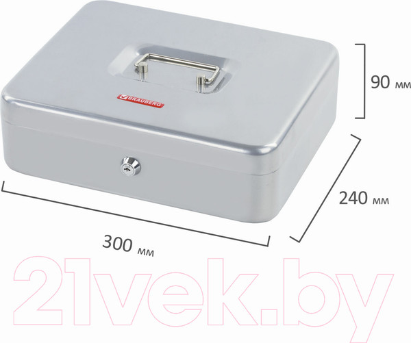 Изображение товара Кэшбокс Brauberg 291060 (серебристый)