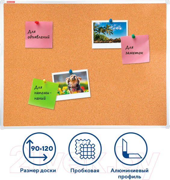 Изображение товара Информационная доска Brauberg 236445 (пробковая)