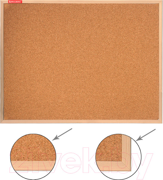 Изображение товара Информационная доска Brauberg 236861 (пробковая)