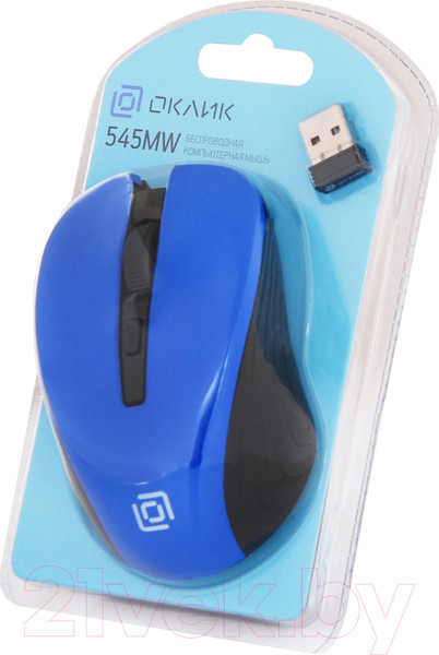 Изображение товара Мышь Оклик 545MW (черный/синий)