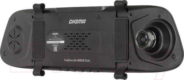 Изображение товара Видеорегистратор-зеркало Digma FreeDrive 404 Mirror Dual (черный)