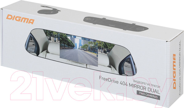 Изображение товара Видеорегистратор-зеркало Digma FreeDrive 404 Mirror Dual (черный)