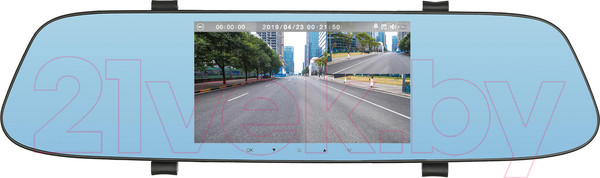 Изображение товара Видеорегистратор-зеркало Digma FreeDrive 404 Mirror Dual (черный)