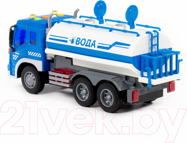 Изображение товара Автомобиль игрушечный Полесье Сити поливочный автомобиль / 89755 (инерционный, синий)