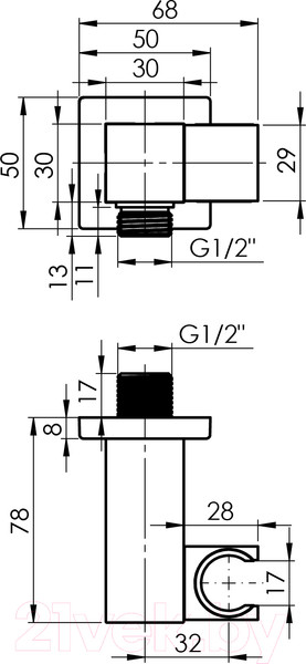 Изображение товара Душевая система со смесителем Rubineta Thermo-3F-Olo(SQ) / 625040
