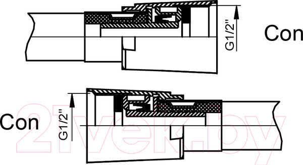 Изображение товара Душевая система со смесителем Rubineta Thermo-3F-Olo(SQ) / 625040