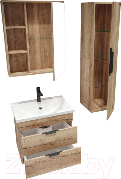 Изображение товара Шкаф с зеркалом для ванной Grossman Форта 60 / 206003