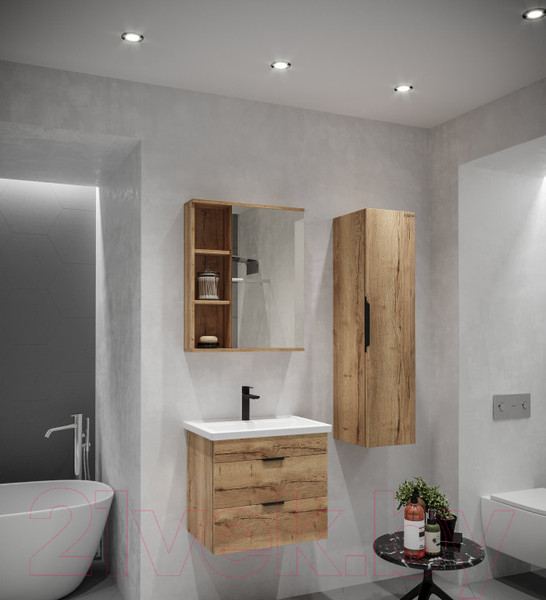 Изображение товара Шкаф с зеркалом для ванной Grossman Форта 60 / 206003