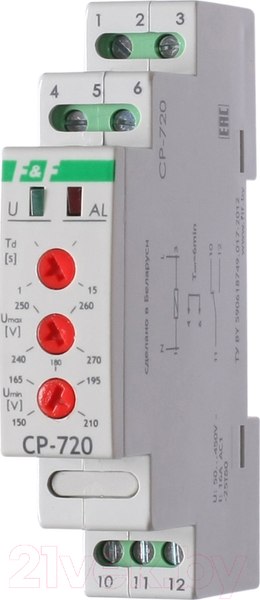 Изображение товара Реле напряжения Евроавтоматика CP-720 / EA04.009.002