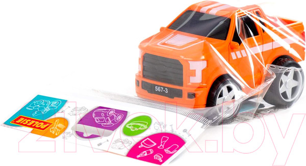 Изображение товара Автомобиль игрушечный Полесье Крутой вираж гоночный №2 / 79848 (инерционный)
