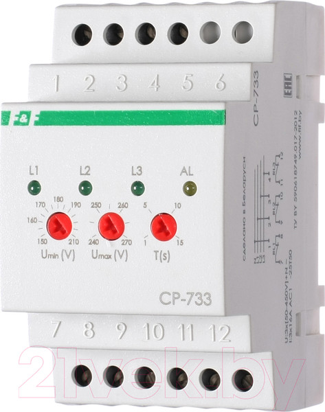 Изображение товара Реле напряжения Евроавтоматика CP-733 / EA04.009.006