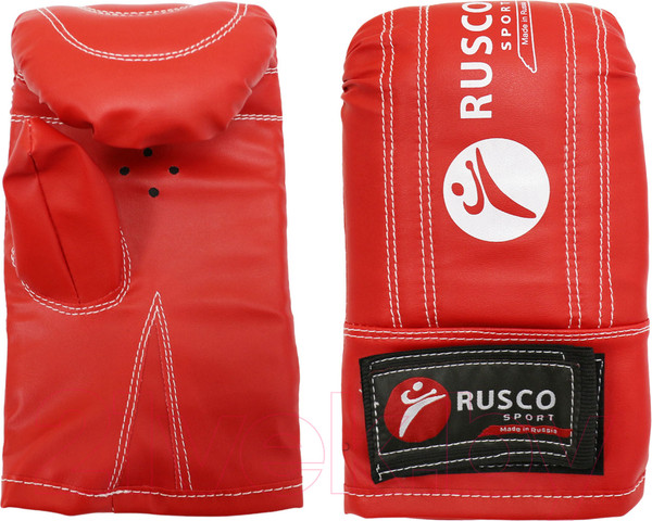 Изображение товара Боксерские перчатки RuscoSport к/з (L, красный)