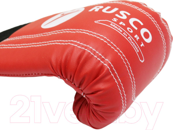Изображение товара Боксерские перчатки RuscoSport к/з (L, красный)