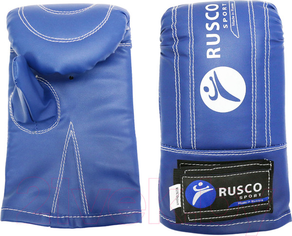 Изображение товара Боксерские перчатки RuscoSport к/з (S, синий)