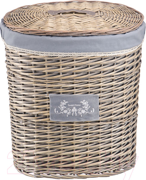 Изображение товара Корзина для белья Natural House Лен 490x360x550 / EW-18 L (серый)