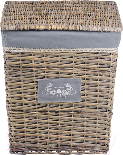 Изображение товара Корзина для белья Natural House Лен 470x350x550 / EW-19 XL (серый)