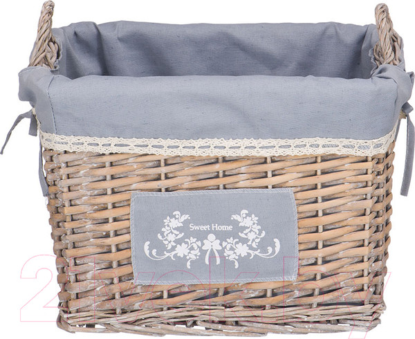 Изображение товара Корзина Natural House Лен 360x260x260 / EW-17 M (серый)