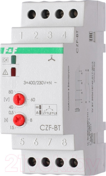Изображение товара Реле контроля фаз Евроавтоматика CZF-BT / EA04.001.004