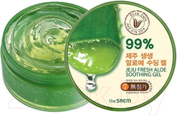 Изображение товара Гель для тела The Saem Jeju Fresh Aloe Soothing Gel 99% универсальный увлажняющий (300мл)