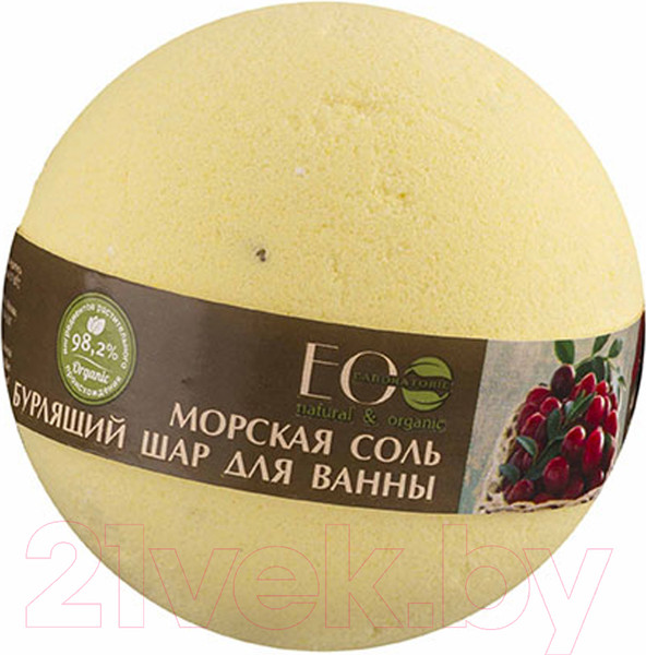 Изображение товара Бомбочка для ванны Ecological Organic Laboratorie Черная смородина и клюква (220г)