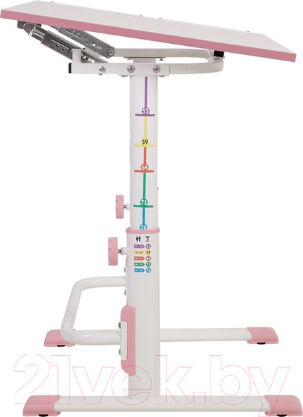 Изображение товара Парта+стул Polini Kids Simple / 0002441.69 (белый/розовый)