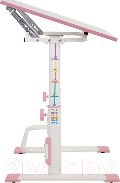 Изображение товара Парта+стул Polini Kids Simple / 0002441.69 (белый/розовый)