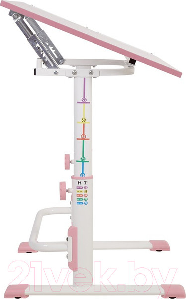 Изображение товара Парта+стул Polini Kids Simple / 0002441.69 (белый/розовый)