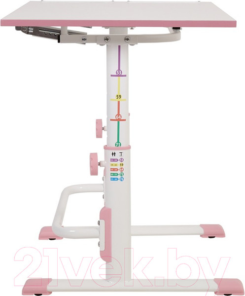 Изображение товара Парта+стул Polini Kids Simple / 0002441.69 (белый/розовый)