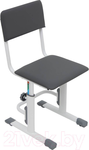 Изображение товара Парта+стул Polini Kids Simple / 0002441.55 (белый/серый)