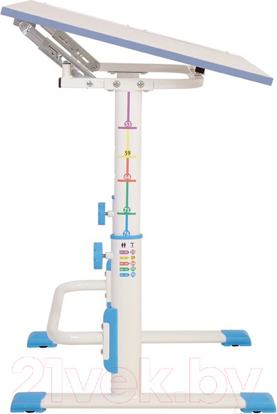 Изображение товара Парта+стул Polini Kids Simple / 0002441.17 (белый/синий)