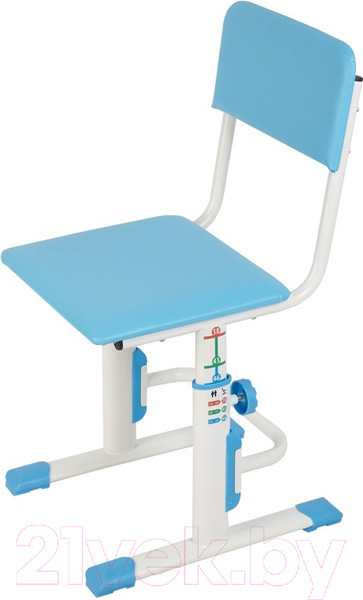 Изображение товара Парта+стул Polini Kids Simple / 0002441.17 (белый/синий)