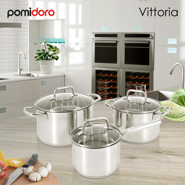 Изображение товара Набор кастрюль Pomi d'Oro Vittoria / P-640555