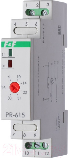 Изображение товара Реле тока Евроавтоматика PR-615 / EA03.003.006
