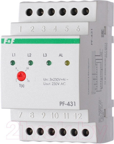 Изображение товара Переключатель фаз Евроавтоматика PF-431 / EA04.005.001