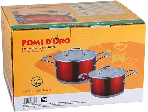 Изображение товара Набор кастрюль Pomi d'Oro Prezioso / PSS-640026