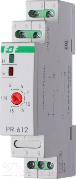 Изображение товара Реле тока Евроавтоматика PR-612 / EA03.003.003