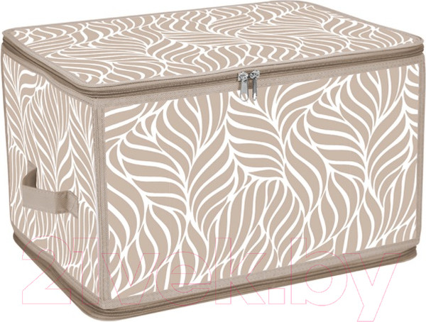 Изображение товара Кофр для хранения Handy Home Листья 400x300x250 / ESH22 L (бежевый)