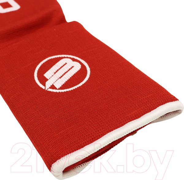 Изображение товара Защита голень-стопа для единоборств BoyBo Хлопчатобумажная (M, красный)