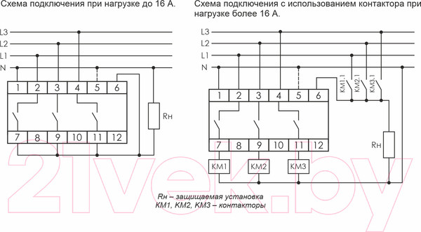 Изображение товара Переключатель фаз Евроавтоматика PF-451 / EA04.005.003