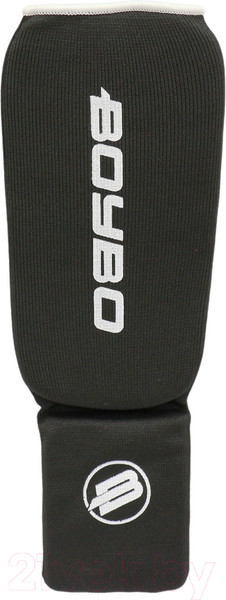 Изображение товара Защита голень-стопа для единоборств BoyBo Хлопчатобумажная (XS, черный)