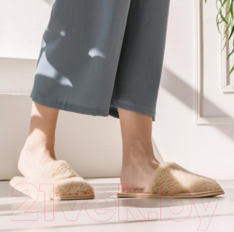 Изображение товара Тапочки домашние Smart Textile Домашнее тепло H520 (р-р 42-43, бежевый)